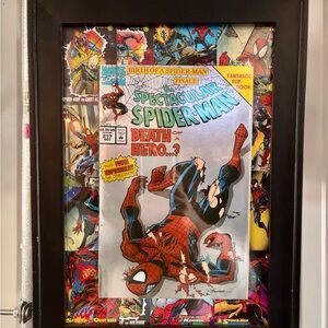 Framed Spectacular Spider-Man Comic Art